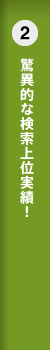 驚異的な検索上位実績！
